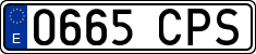 License plates of Spain, Ordinary (2000)