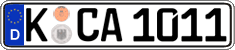 German license plate, Regular plates