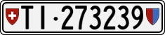 License plate of Switzerland, Cars