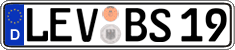 German license plate, Regular plates