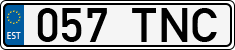 License plate of Estonia, Regular car plates