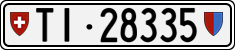 License plate of Switzerland, Cars