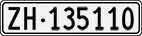 License plate of Switzerland, Cars