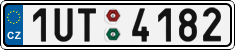 License plate of the Czech Republic, Cars (2001)