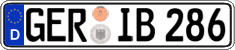 German license plate, Regular plates