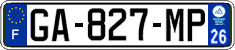 French license plate, SIV (ordinary)