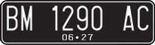 License plate of Indonesia, Regular plates