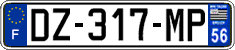 French license plate, SIV (ordinary)