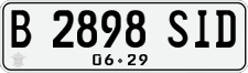 License plate of Indonesia, Regular plates