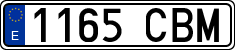 License plates of Spain, Ordinary (2000)