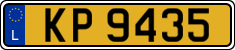 License plate of Luxembourg, 2003 year system