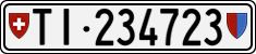 License plate of Switzerland, Cars