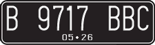 License plate of Indonesia, Regular plates
