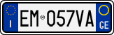 License plate of Italy, Cars (1994 year series)