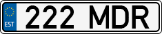 License plate of Estonia, Regular car plates