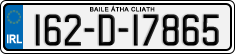 License plate of Ireland, Regular plates