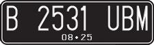 License plate of Indonesia, Regular plates