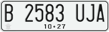 License plate of Indonesia, Regular plates