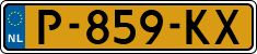 License plate of the Netherlands, Cars
