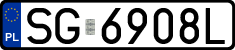 License plates of Poland, Regular car plates