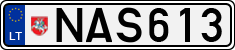 License plate of Lithuania, Cars