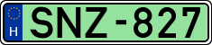 license plates of Hungary, Electric vehicles (1990)