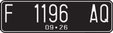 License plate of Indonesia, Regular plates