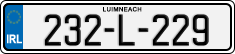 License plate of Ireland, Regular plates