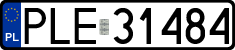 License plates of Poland, Regular car plates