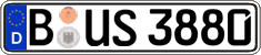 German license plate, Regular plates