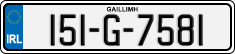 License plate of Ireland, Regular plates