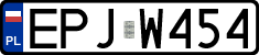 License plates of Poland, Regular car plates