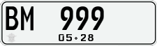 License plate of Indonesia, Regular plates