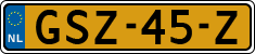 License plate of the Netherlands, Cars
