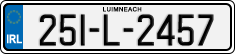 License plate of Ireland, Regular plates
