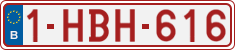 License plate of Belgium, Regular plates (2010)