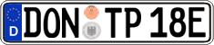 German license plate, Electric vehicles