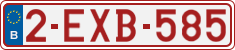 License plate of Belgium, Regular plates (2010)