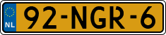 License plate of the Netherlands, Cars