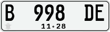 License plate of Indonesia, Regular plates