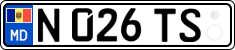 License plate of Moldova, Trailers (2015)