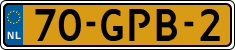 License plate of the Netherlands, Cars