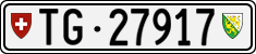 License plate of Switzerland, Cars