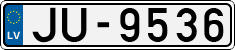 License plate of Latvia, Regular car plates