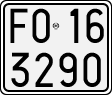 License plate of Italy, Motorcycles (1927 year series)