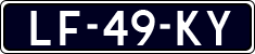 License plate of the Netherlands, Cars