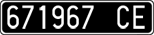 License plate of Italy, Cars (1927 year series)