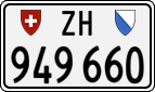 License plate of Switzerland, Cars