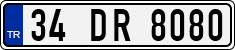 License plate of Turkey, Regular plates
