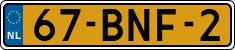 License plate of the Netherlands, Heavy Commercial Vehicles (1994 system)
